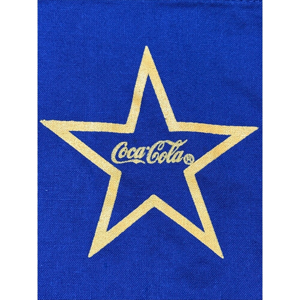 Vintage "Coca-Cola Clothes" Stars Camp Shirt L Long Sleeve 100% Cotton 70s 80s - Picture 5 of 16